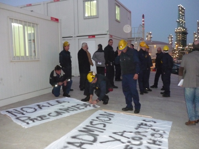 Trabajadores del Valle de Escombreras. Cartagena