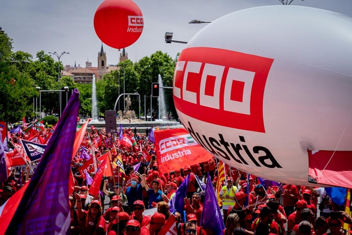 Manifestación en Madrid a favor de un Pacto de Estado por la Industria