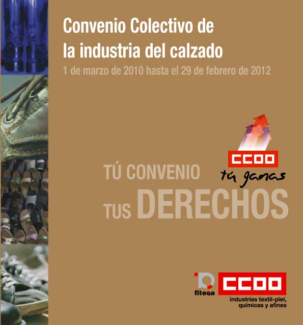 Folleto Convenio Colectivo de la Industria del Calzado 2010 - 2012