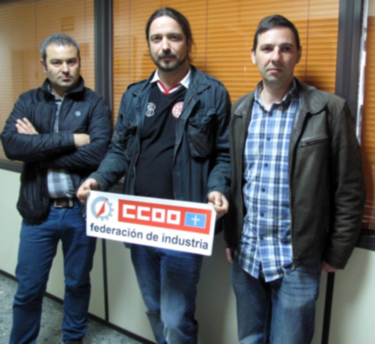 Miembros de la Seccin Sindical de CCOO en Zener Comunicaciones.