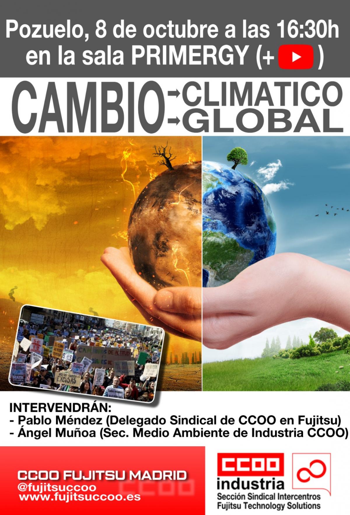 Cartel convocatoria Cambio climtico Fujitsu