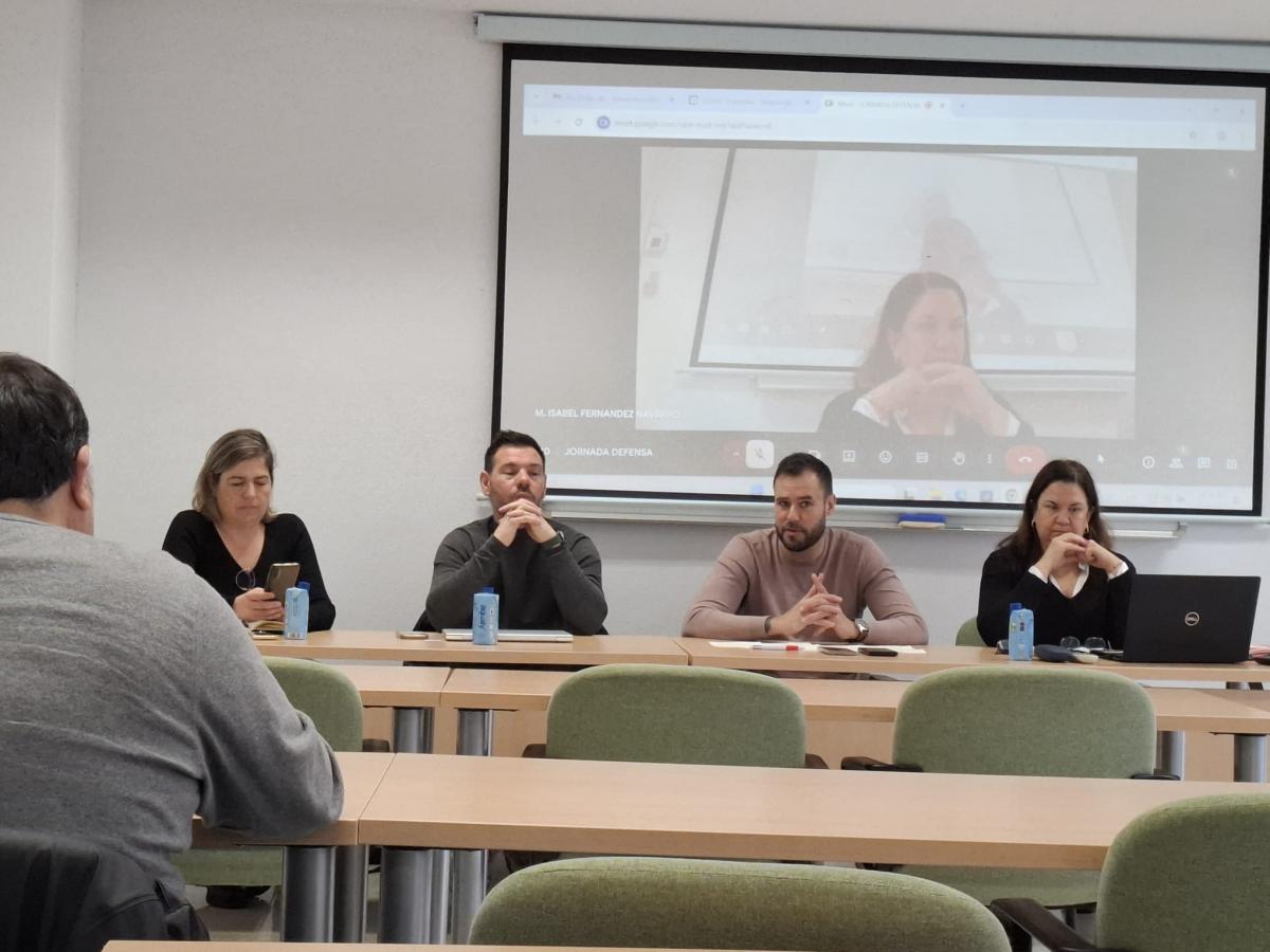 CCOO Industria CLM en la reunión de la Coordinadora de Defensa junto al secretario general, Francisco San José.
