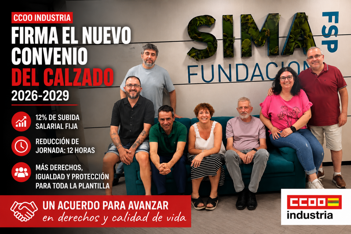 firma del convenio del calzado 2026 - 2029