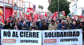 Manifestacin de Extruperfil en Dos Hermanas