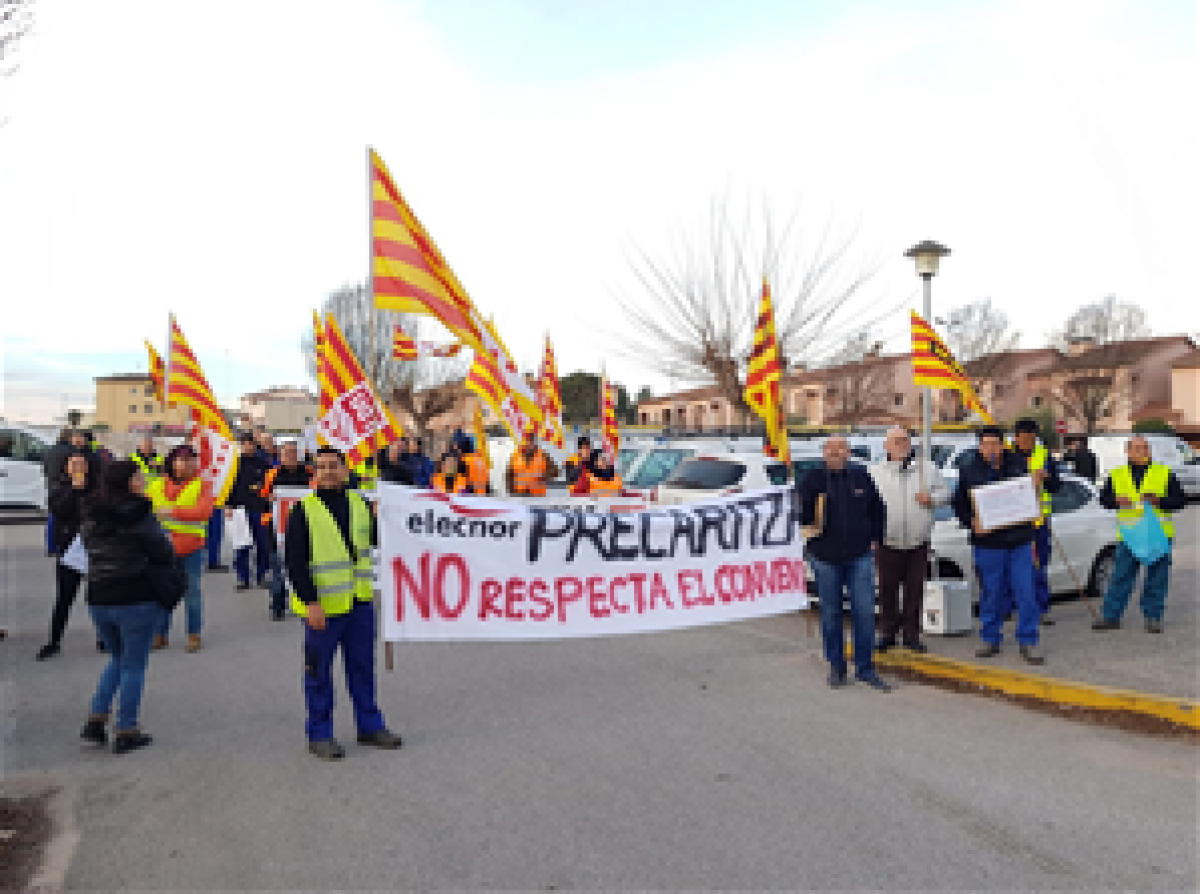 Huelga indefinida en Elecnor de Vilablareix