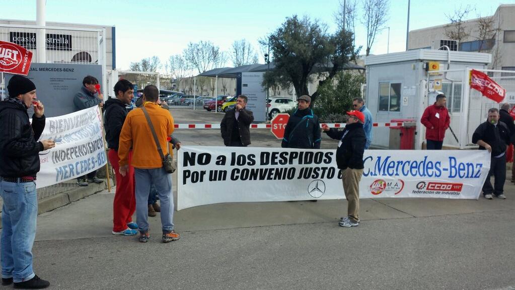 Concentracin en el concesionario de Las Rozas