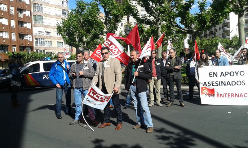 imagen con  responsables de CCOO