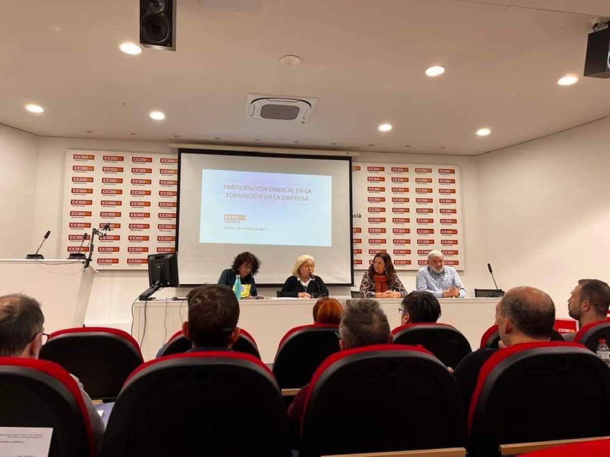 CCOO organiza unas jornadas formativas sobre “Participación sindical en la formación en la empresa” en Valencia
