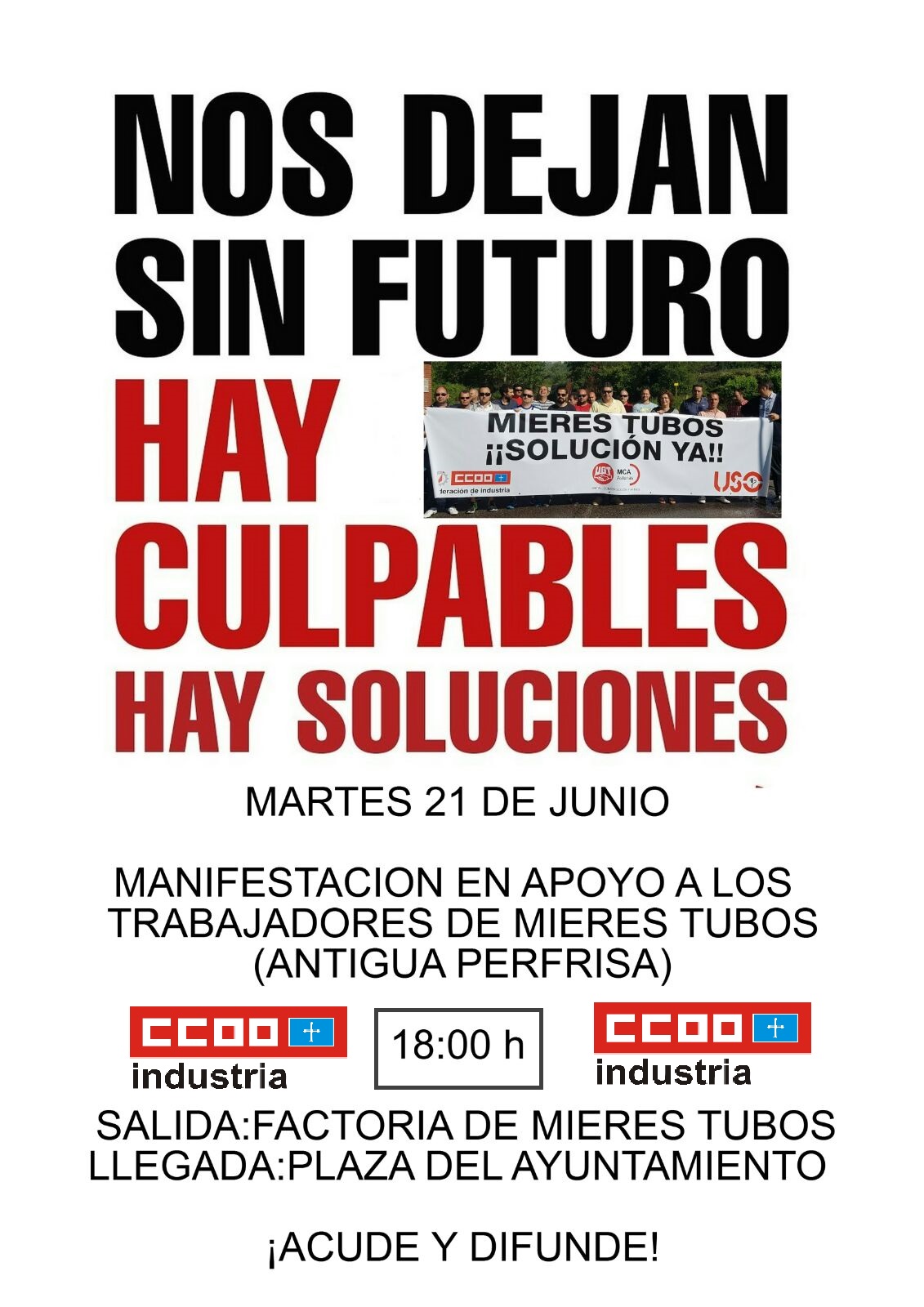 cartel de la manifestacin