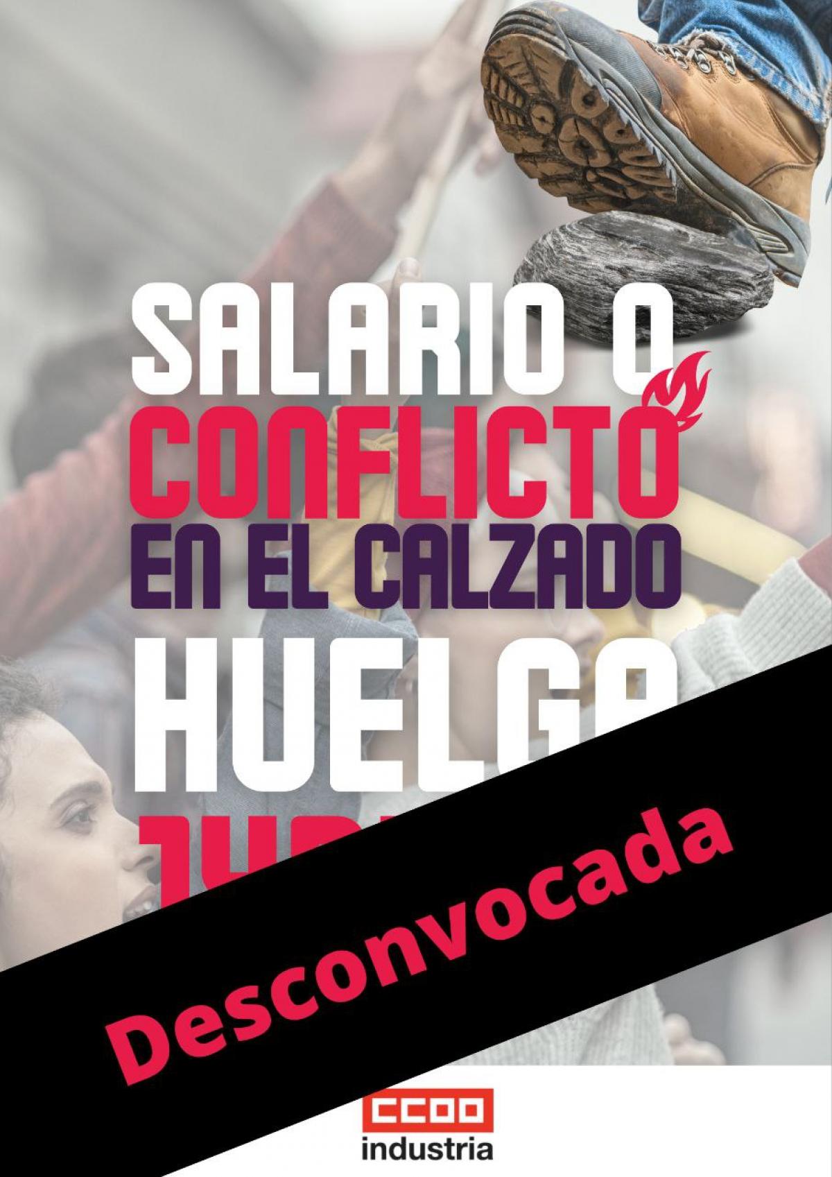 desconvocada la huelga del calzado