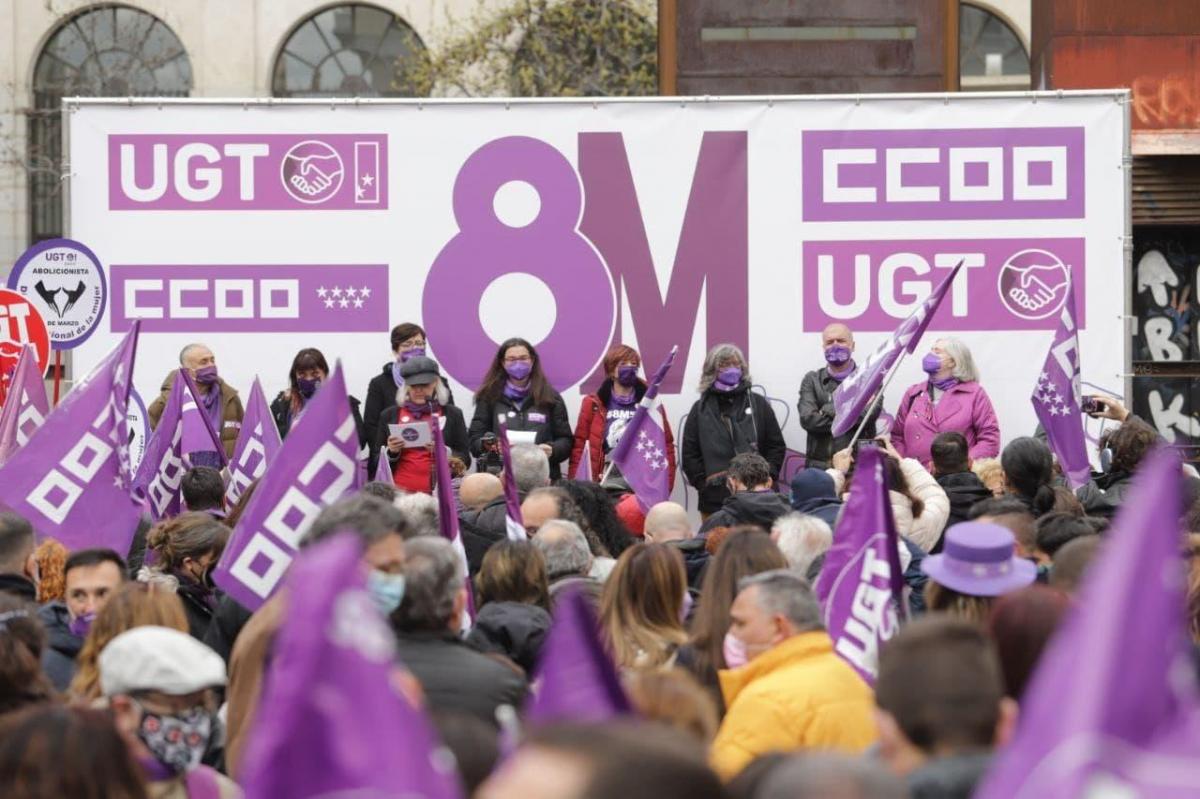 Concentracin de CCOO y UGT en el centro de Madrid