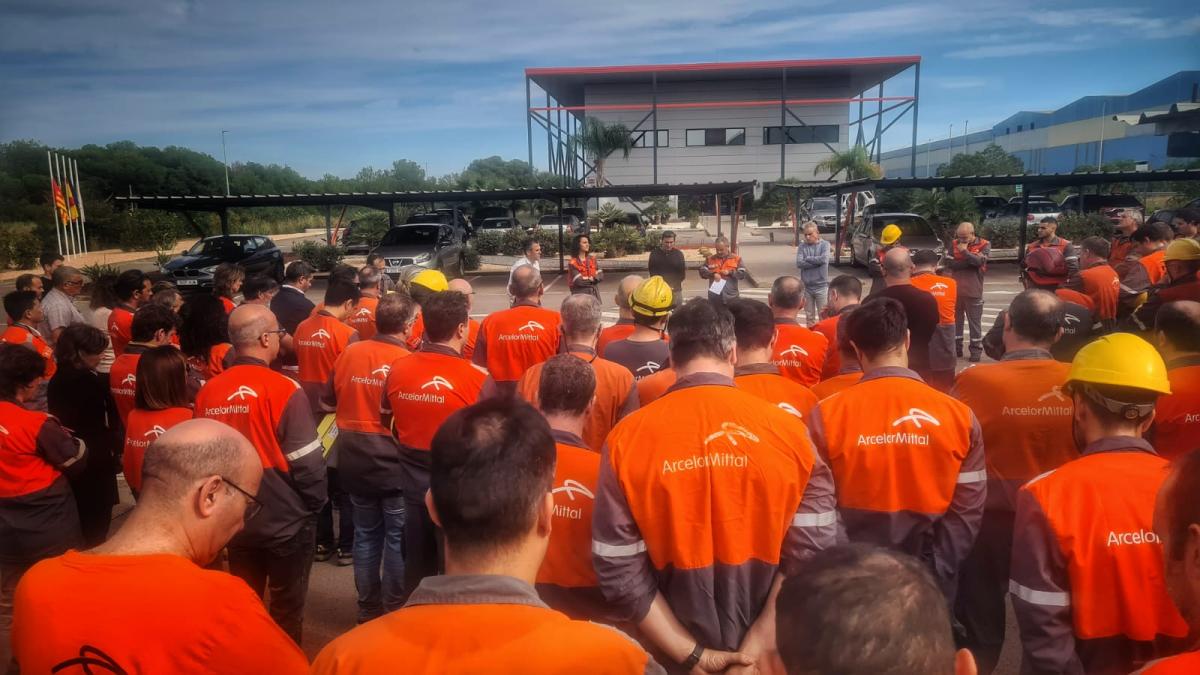 Asamblea en una de las plantas de ArcelorMittal