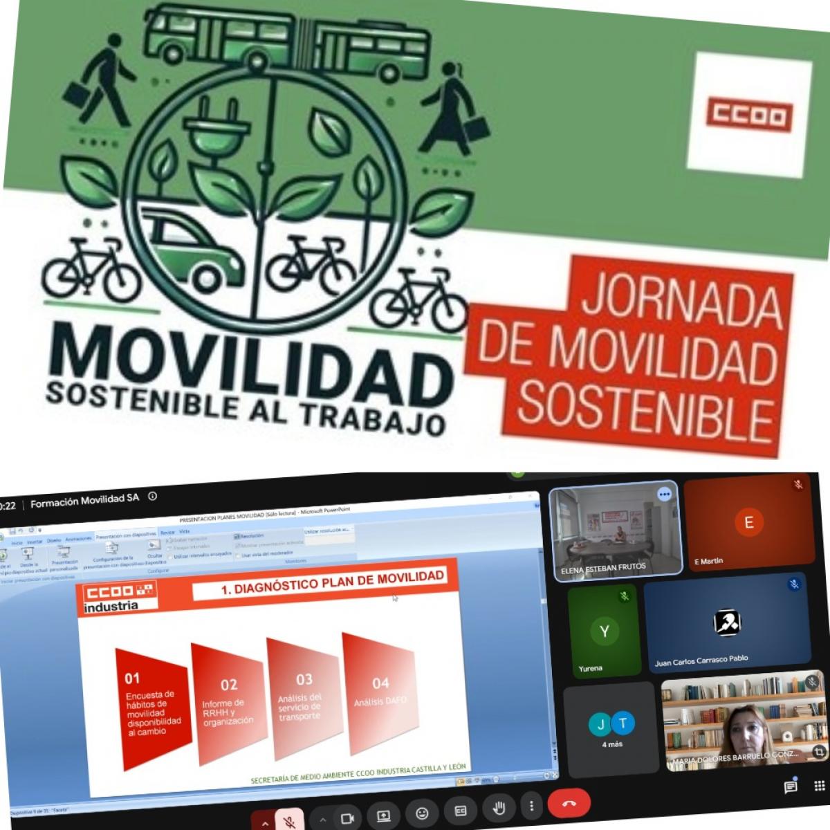 Formación en Planes de Movilidad a la Representación Legal de las Personas Trabajadoras  de CCOO Industria Salamanca
