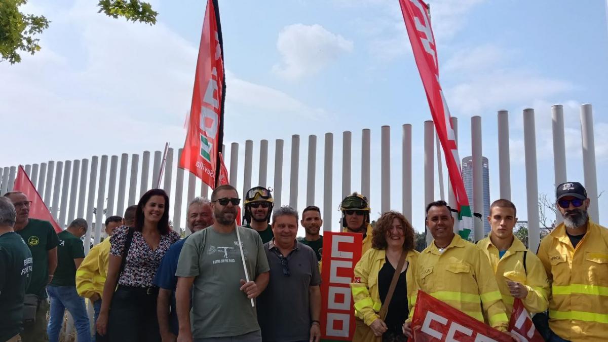 Protesta de los delegados y delegadas de AMAYA - Plan INFOCA 2025