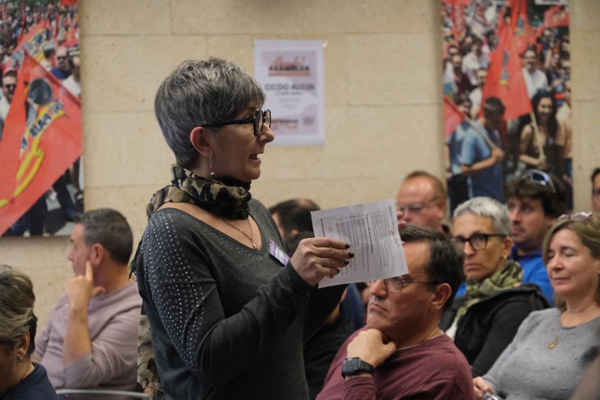 Asamblea de representantes de CCOO en Alcoy