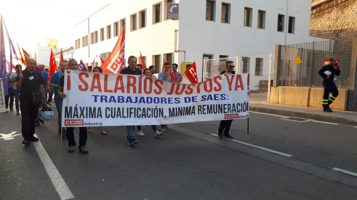 Movlización de la plantilla de SAES en Navantia Cartagena 01/06/2022