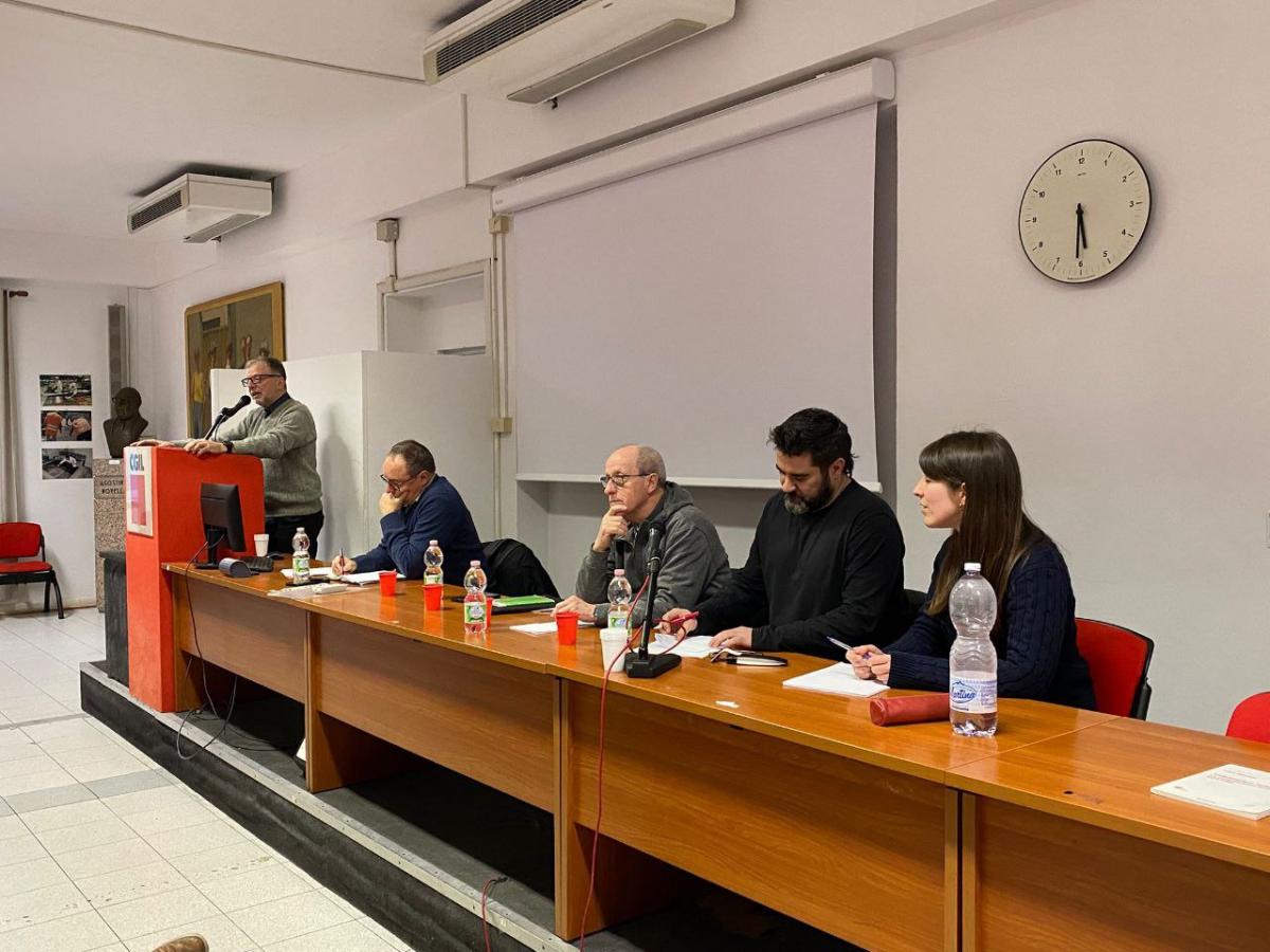 Encuentro en Génova con compañeros y compañeras de la FIOM-CGIL