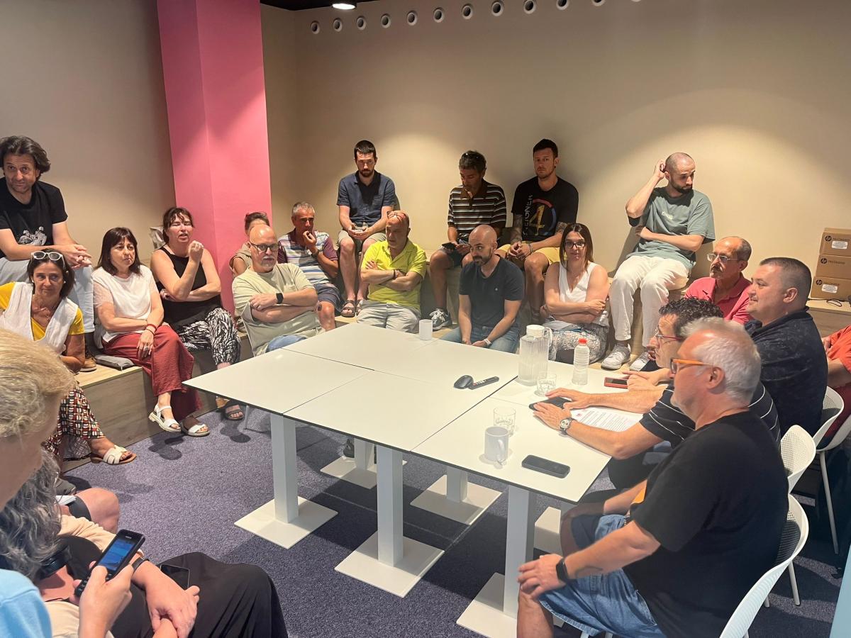 Asamblea celebrada esta semana con la plantilla de Barcelona
