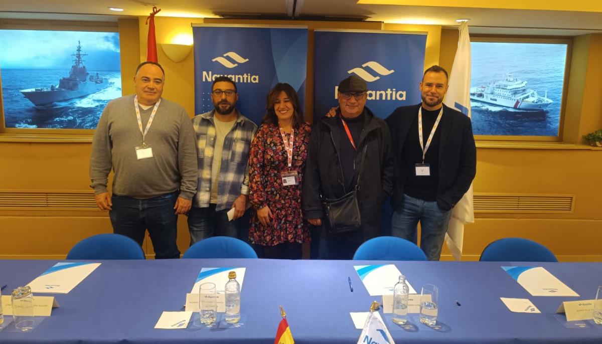 Delegación de CCOO en la firma del Convenio Colectivo de Navantia